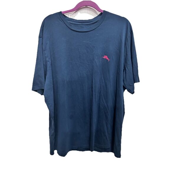 Tommy Bahama Tshirt Men's 2XL Short Sleeve Blue I have a lot of followers online - Picture 2 of 10